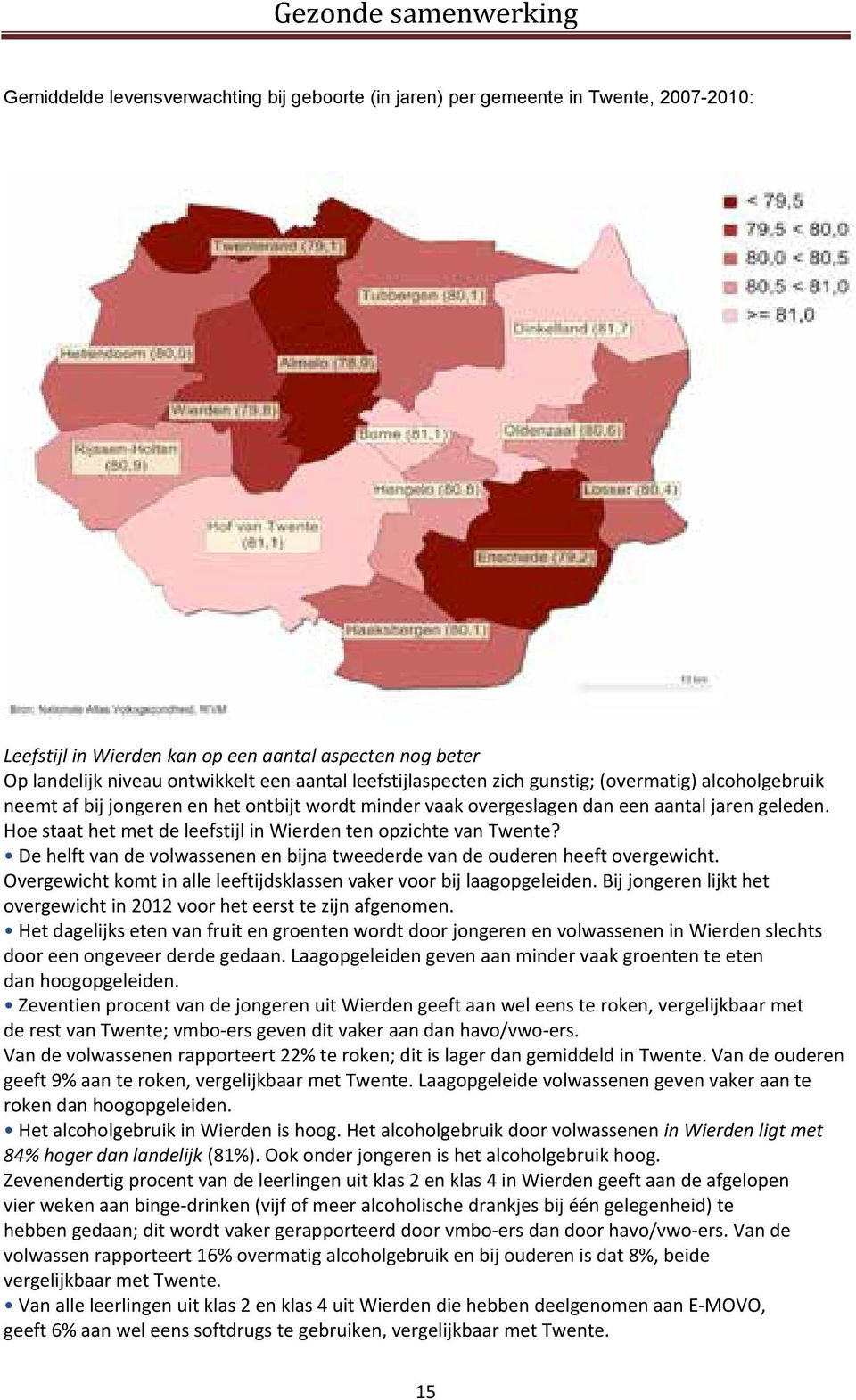Hoe staat het met de leefstijl in Wierden ten opzichte van Twente? De helft van de volwassenen en bijna tweederde van de ouderen heeft overgewicht.