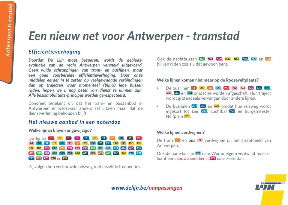 District Antwerpen. Het nieuwe aanbod van De Lijn. 1 september PDF Gratis download