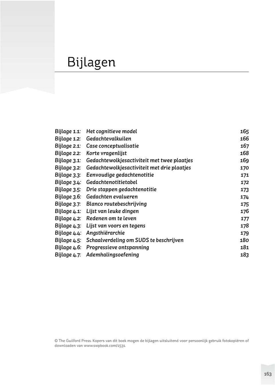 Bijlage 1.1. Het cognitieve model. Automatische gedachten en beelden - PDF  Gratis download
