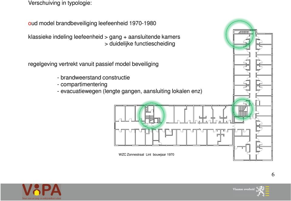 regelgeving vertrekt vanuit passief model beveiliging - brandweerstand constructie -