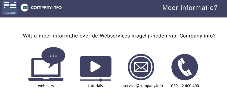 Webservices mogelijkheden van