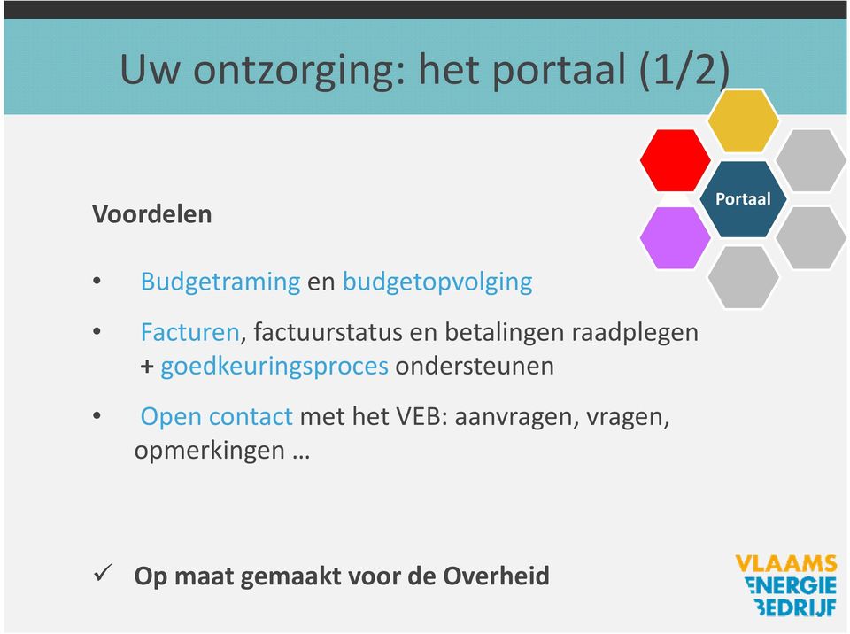 raadplegen + goedkeuringsproces ondersteunen Open contact met