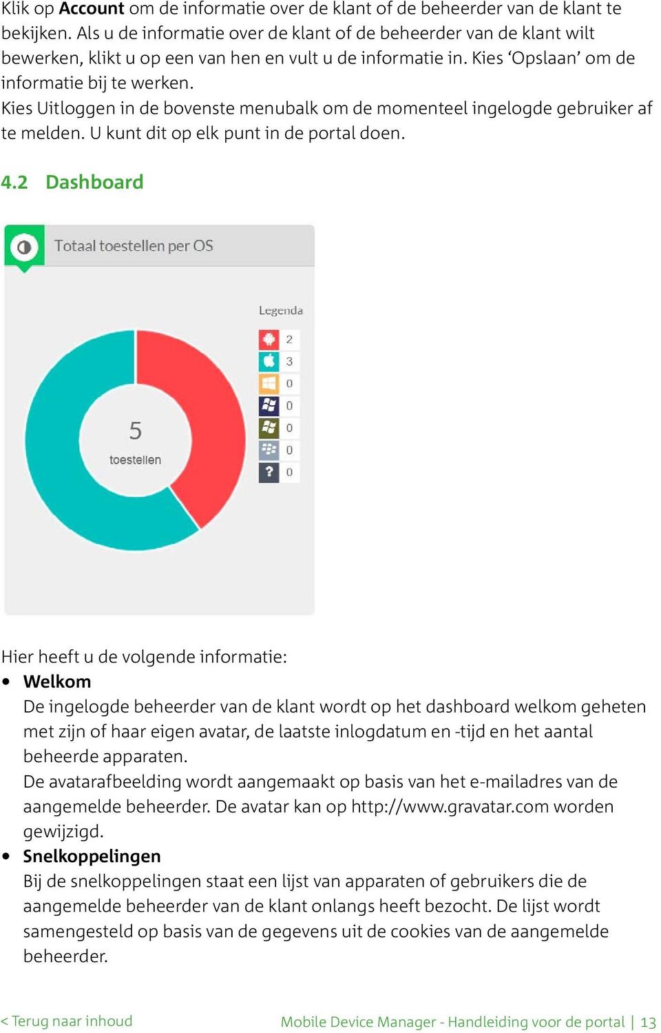 Kies Uitloggen in de bovenste menubalk om de momenteel ingelogde gebruiker af te melden. U kunt dit op elk punt in de portal doen. 4.