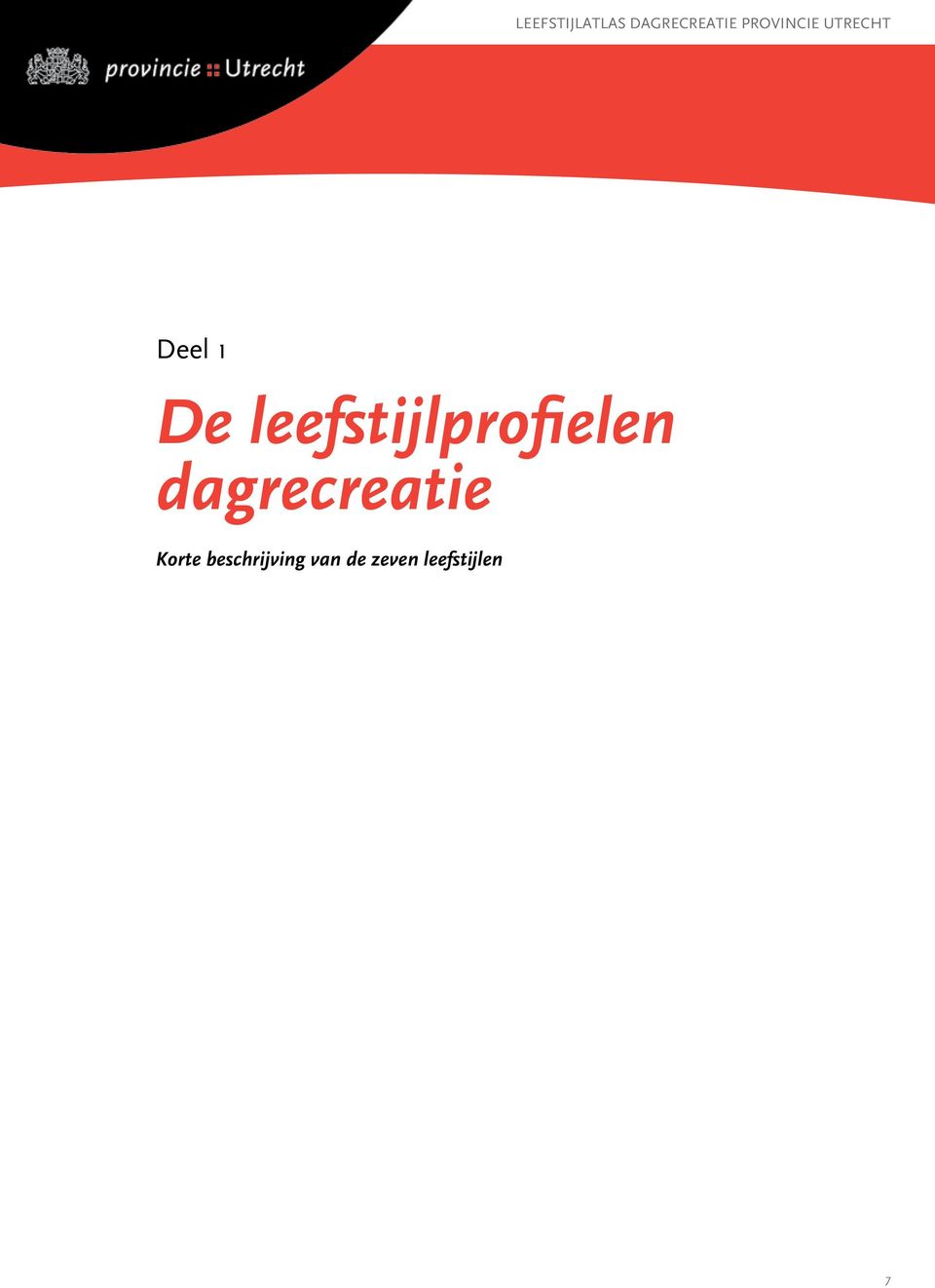 leefstijlprofielen dagrecreatie