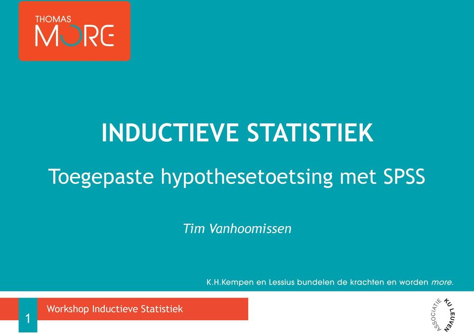 hypothesetoetsing met SPSS