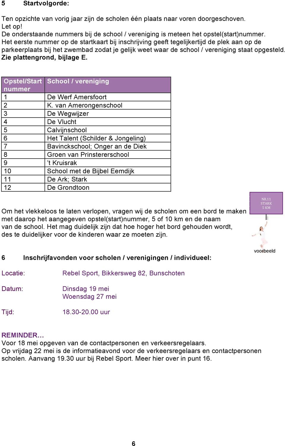 Zie plattengrond, bijlage E. Opstel/Start School / vereniging nummer 1 De Werf Amersfoort 2 K.