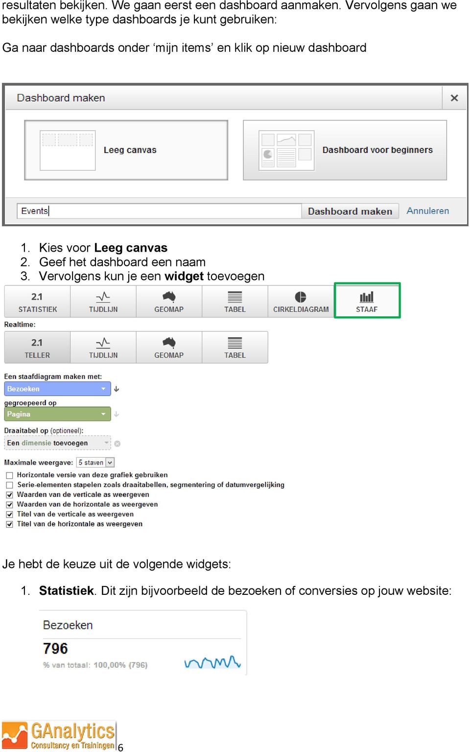 items en klik op nieuw dashboard 1. Kies voor Leeg canvas 2. Geef het dashboard een naam 3.