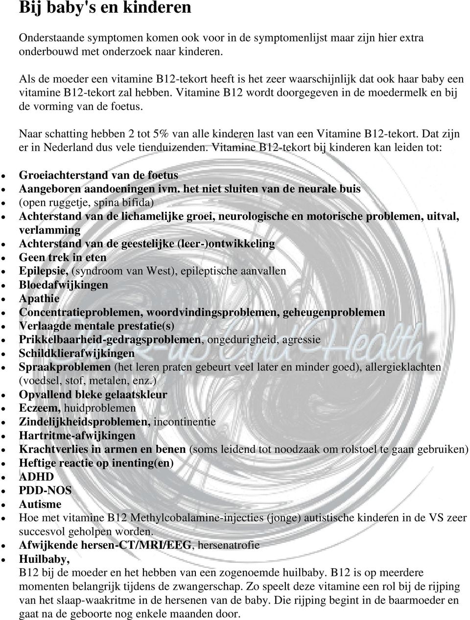 Trechter webspin heerser Wantrouwen Symptomenlijst Vitamine B12-tekort - PDF Free Download