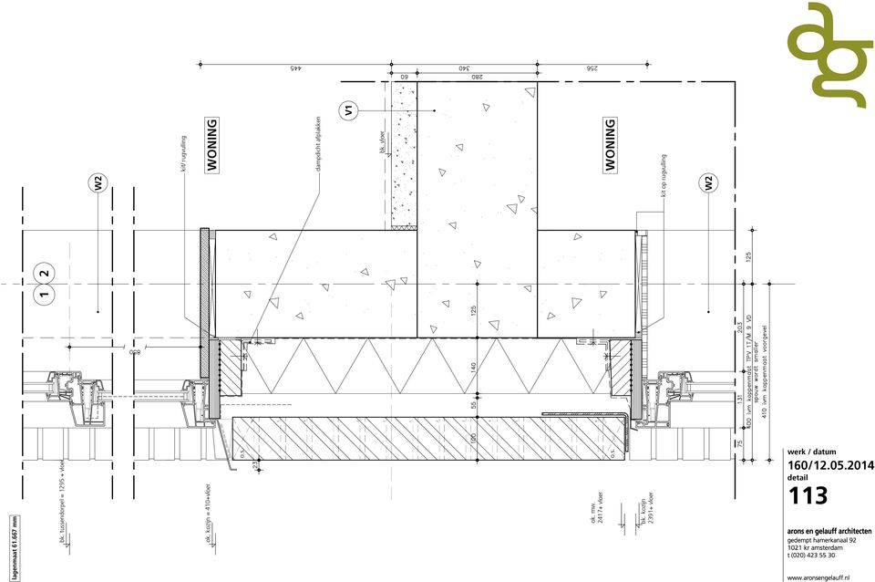 1 2 W2 kit/ rugvulling WONING dampdicht afplakken bk.