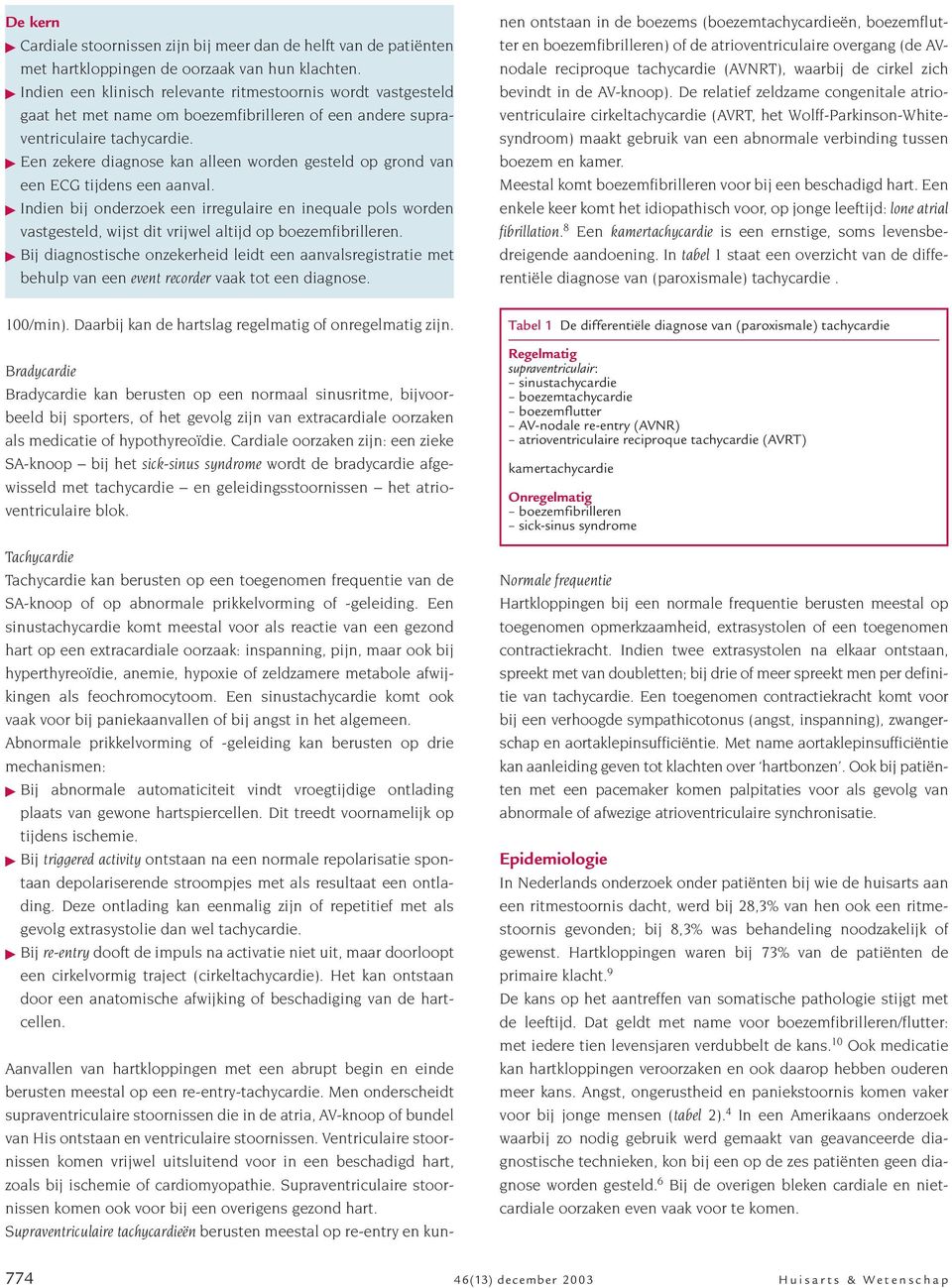 Een zekere diagnose kan alleen worden gesteld op grond van een ECG tijdens een aanval.