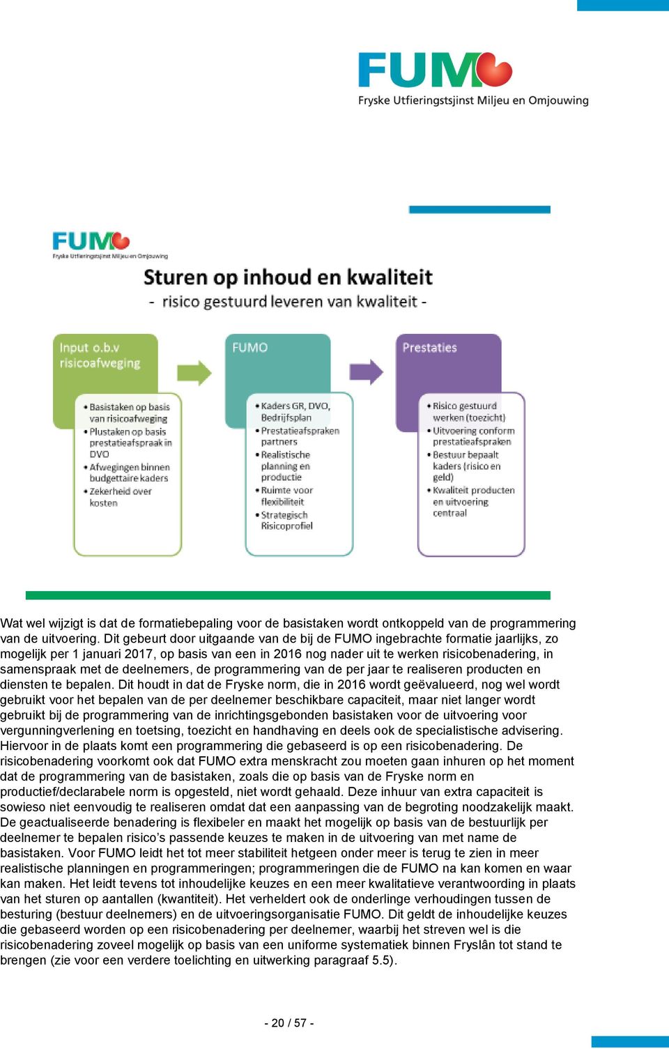 deelnemers, de programmering van de per jaar te realiseren producten en diensten te bepalen.