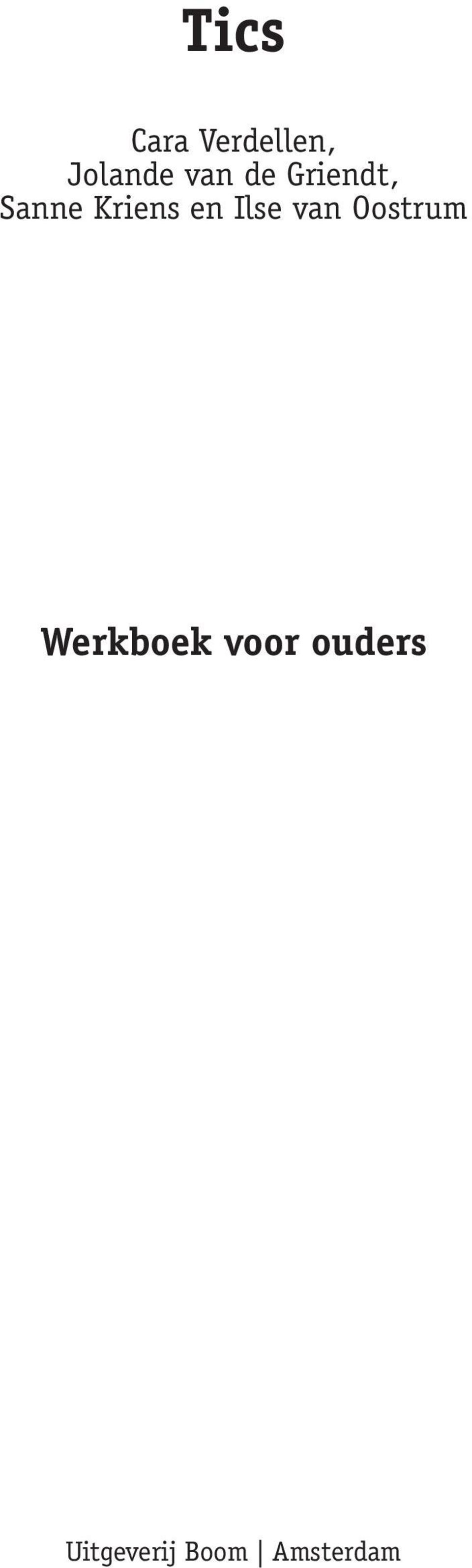 en Ilse van Oostrum Werkboek