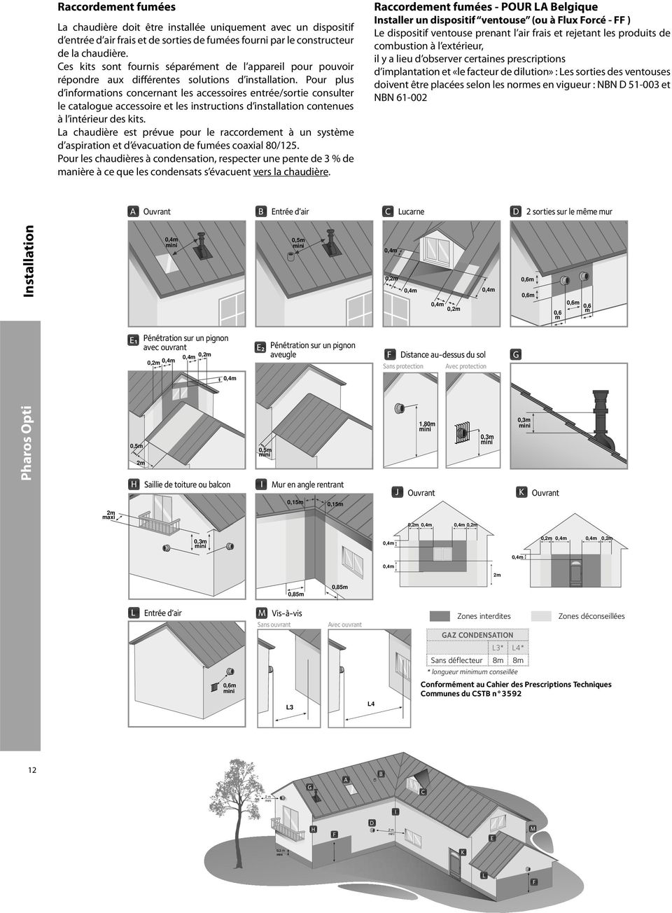 Pour plus d informations concernant les accessoires entrée/sortie consulter le catalogue accessoire et les instructions d installation contenues à l intérieur des kits.