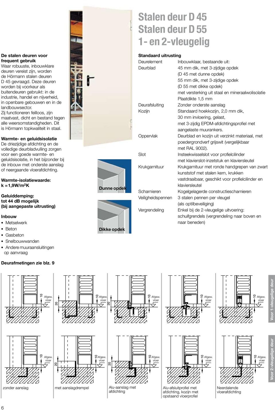 Zij functioneren feilloos, zijn maatvast, dicht en bestand tegen alle weersomstandigheden. Dit is Hörmann topkwaliteit in staal.