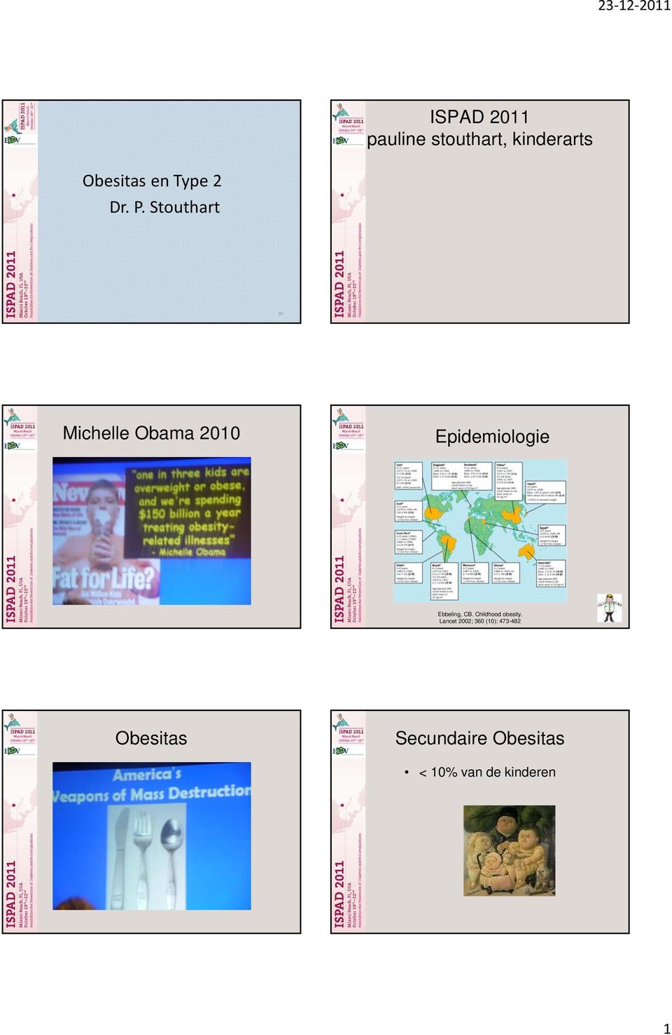 Stouthart 80 Michelle Obama 2010 Epidemiologie Ebbeling,