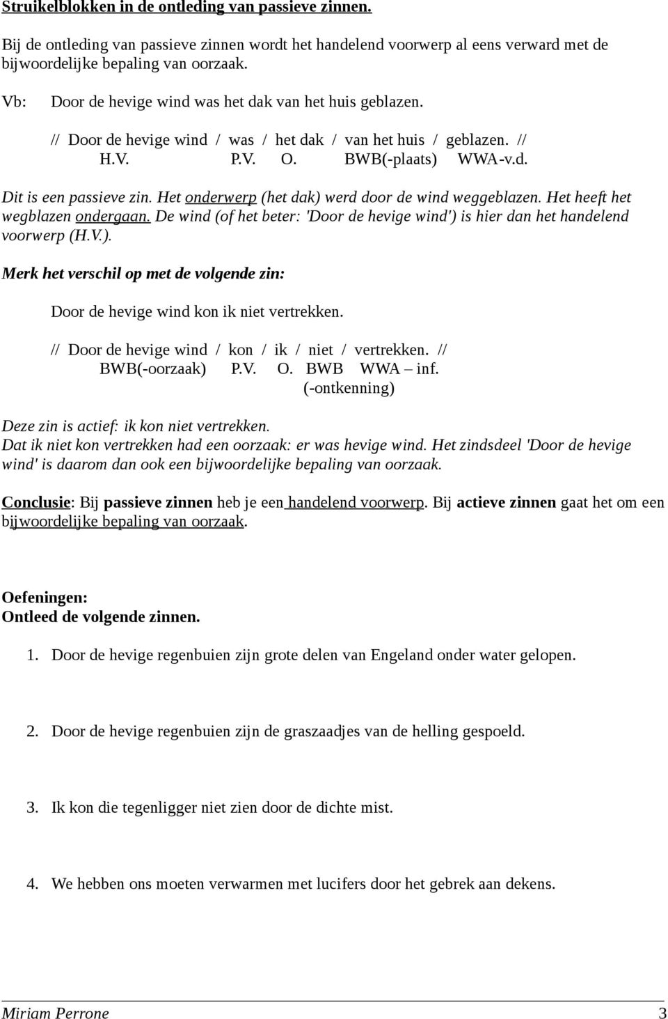 jungle negeren hoofdonderwijzer Struikelblok zinsontleding: Actief en passief - PDF Gratis download