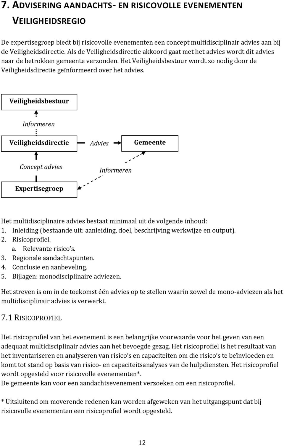 Het Veiligheidsbestuur wordt zo nodig door de Veiligheidsdirectie geïnformeerd over het advies.