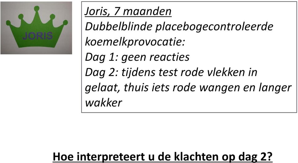 test rode vlekken in gelaat, thuis iets rode wangen en