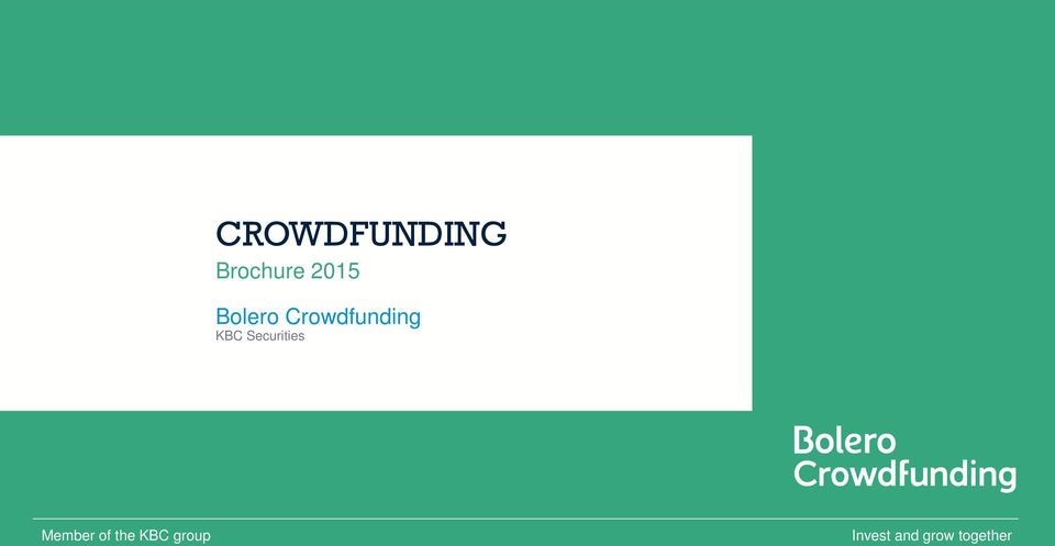 Crowdfunding KBC
