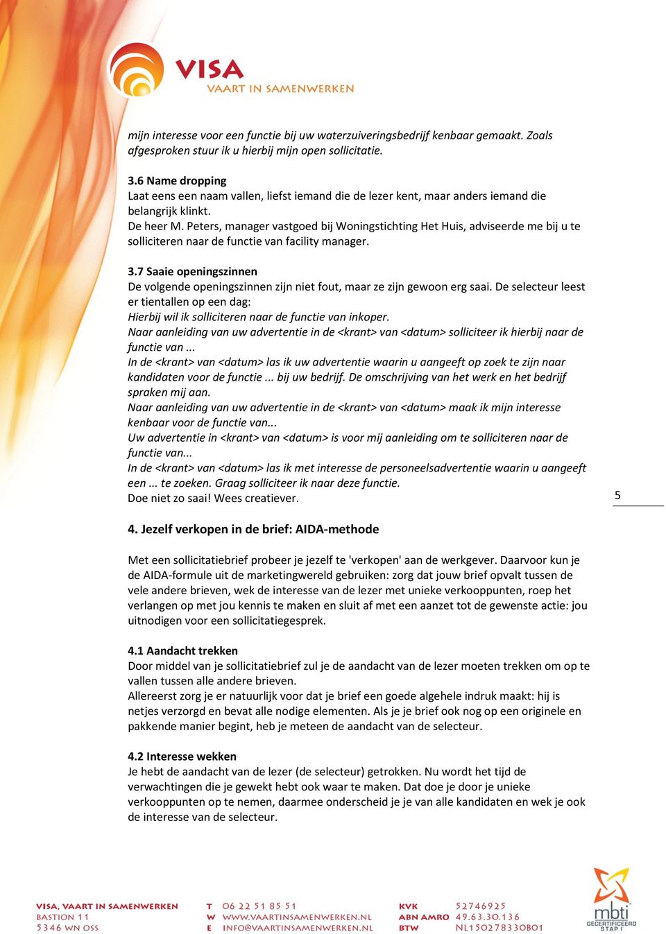 Vergroot Het Succes Van Je Sollicitatiebrief Pdf Gratis