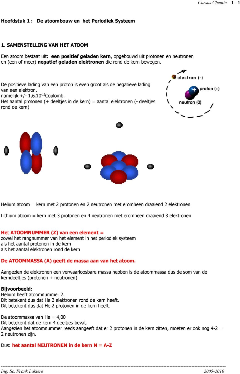 De positieve lading van een proton is even groot als de negatieve lading van een elektron, namelijk +/- 1,6.10-19 Coulomb.