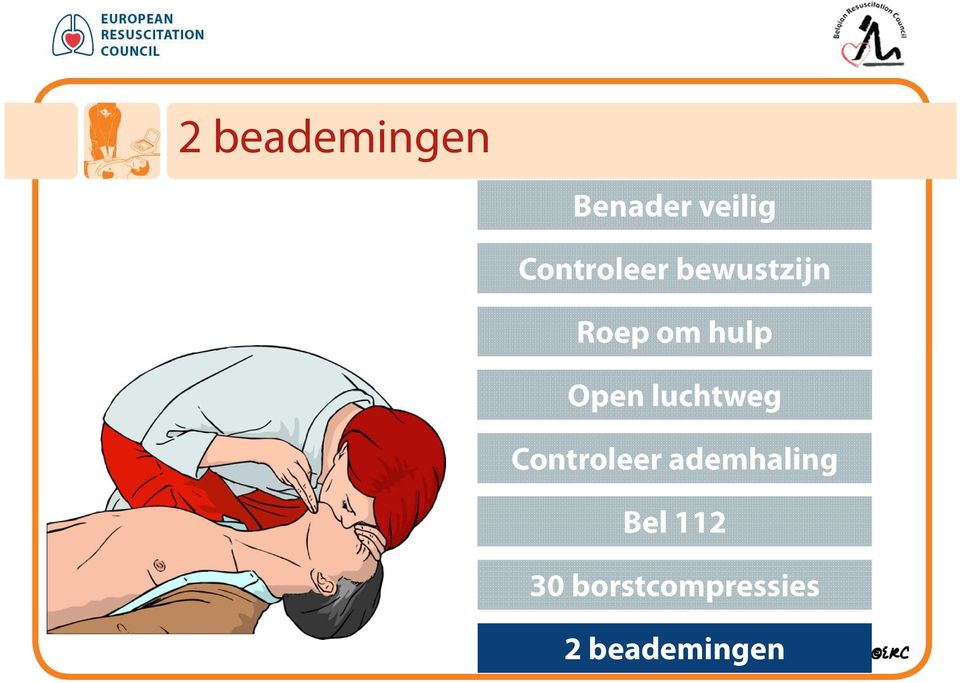 hulp Open luchtweg Controleer