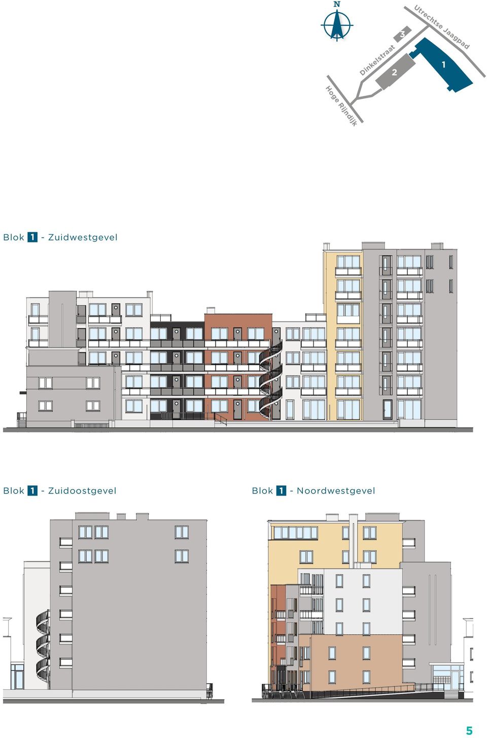 Blok 1 - Zuidwestgevel Blok 1