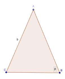 Oef 10 Bereken de oppervlakte van ΔABC. 1. ΔABC is gelijkbenig met tophoek = 38 25 en AC = 25 cm. 2. ΔABC is gelijkzijdig met AB = 9 cm.