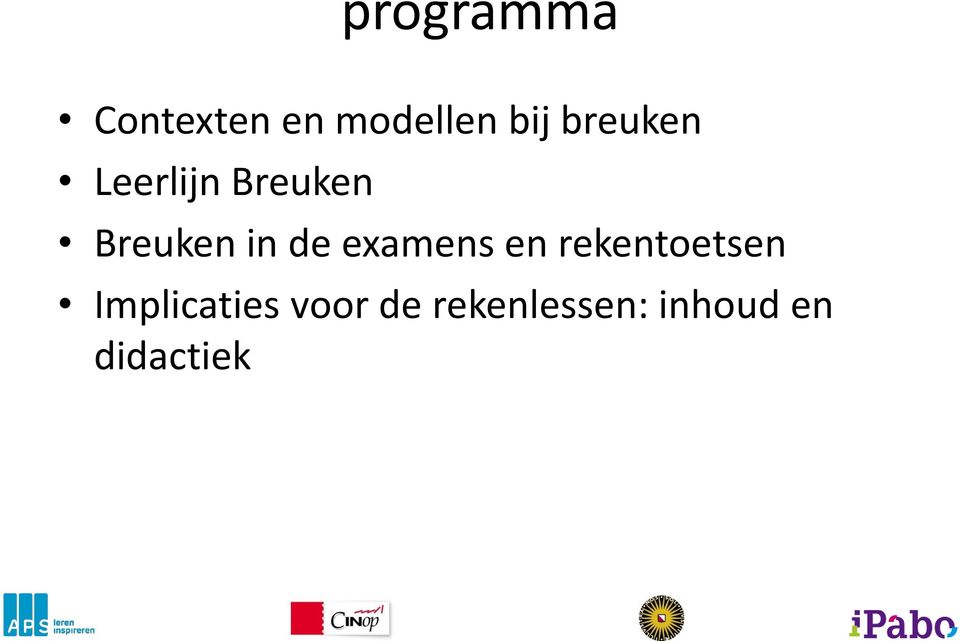 de examens en rekentoetsen