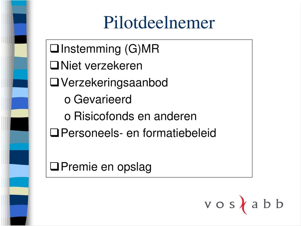 Gevarieerd o Risicofonds en anderen