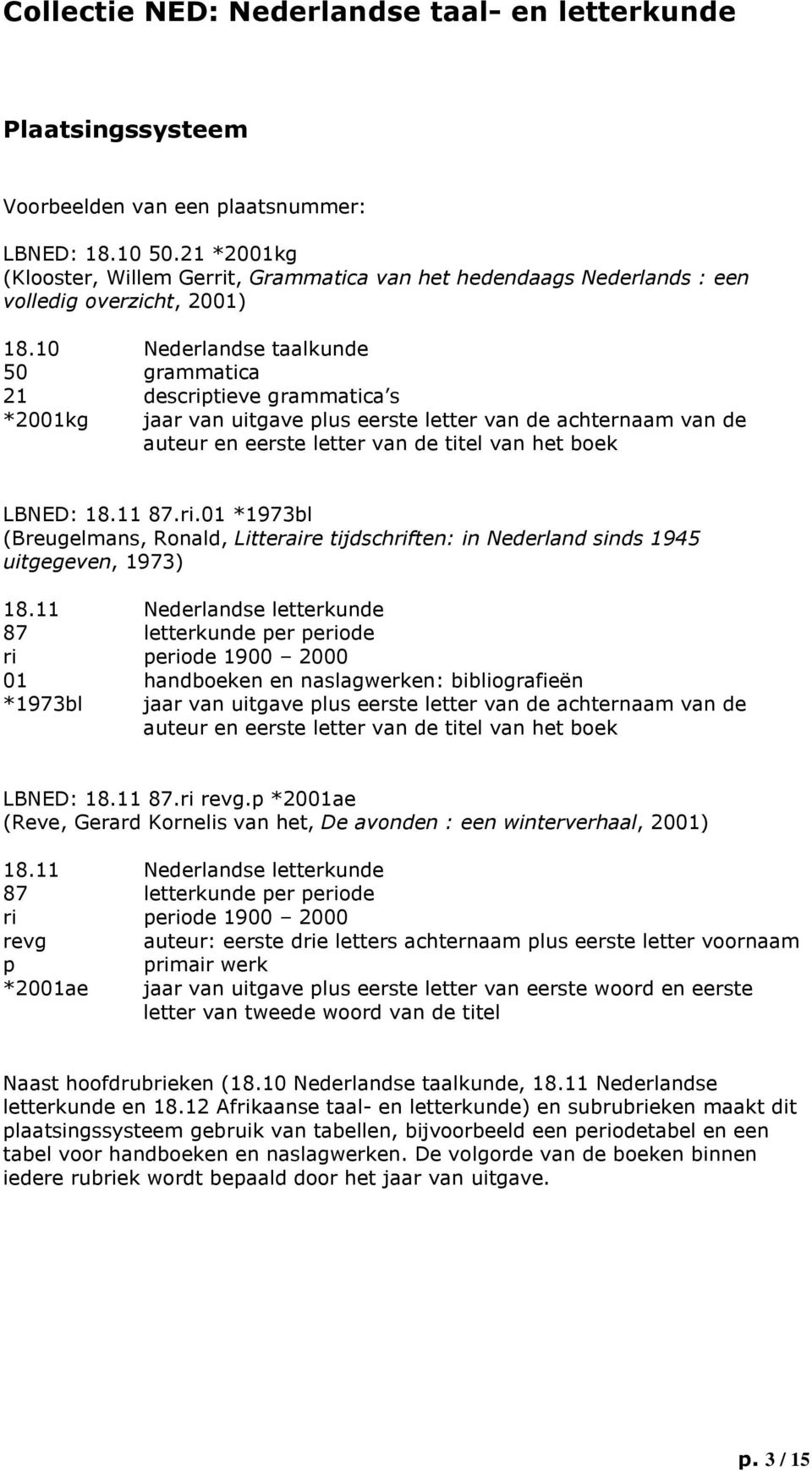 11 87.ri.01 *1973bl (Breugelmans, Ronald, Litteraire tijdschriften: in Nederland sinds 1945 uitgegeven, 1973) 18.