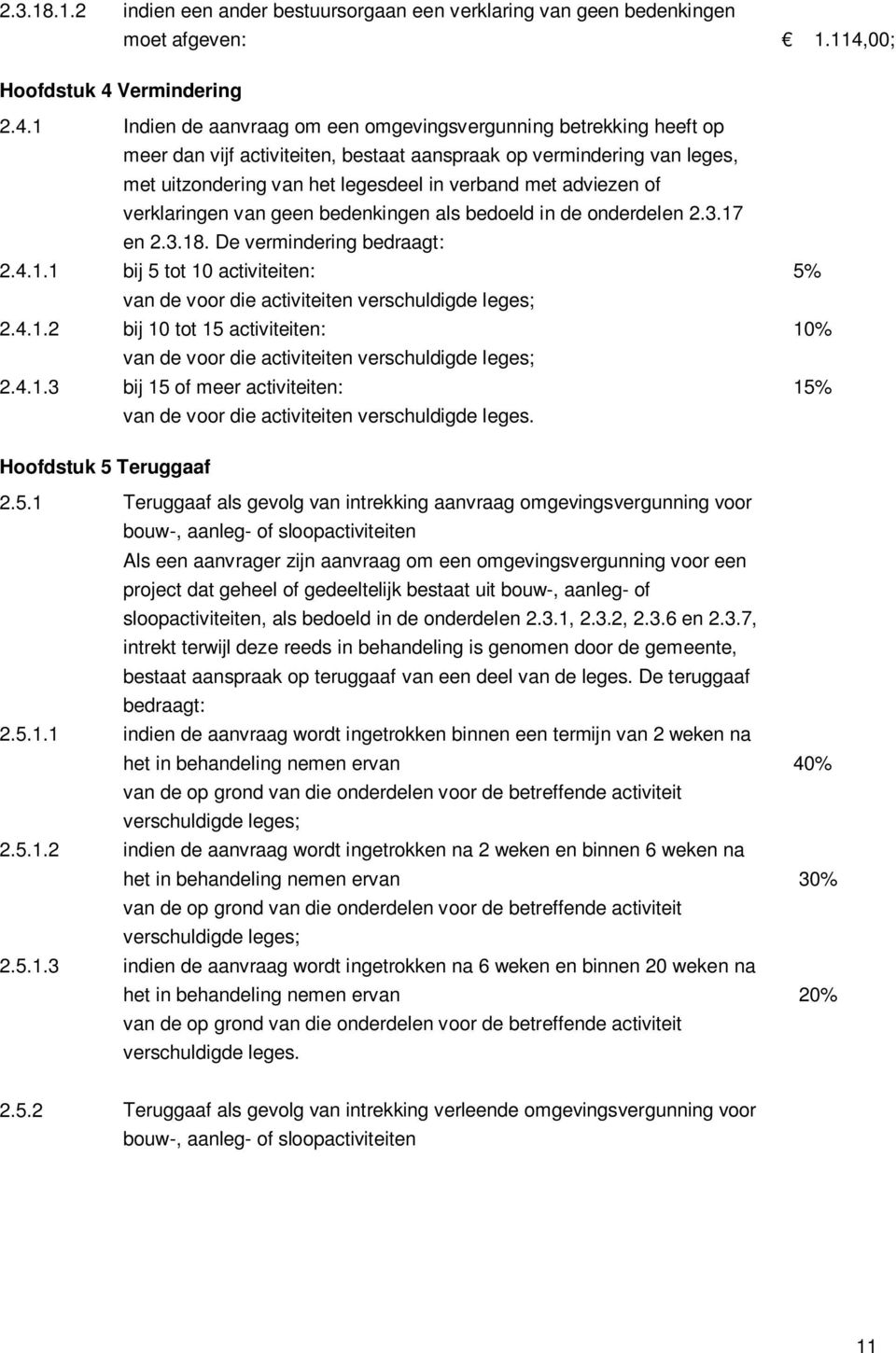 Vermindering 2.4.