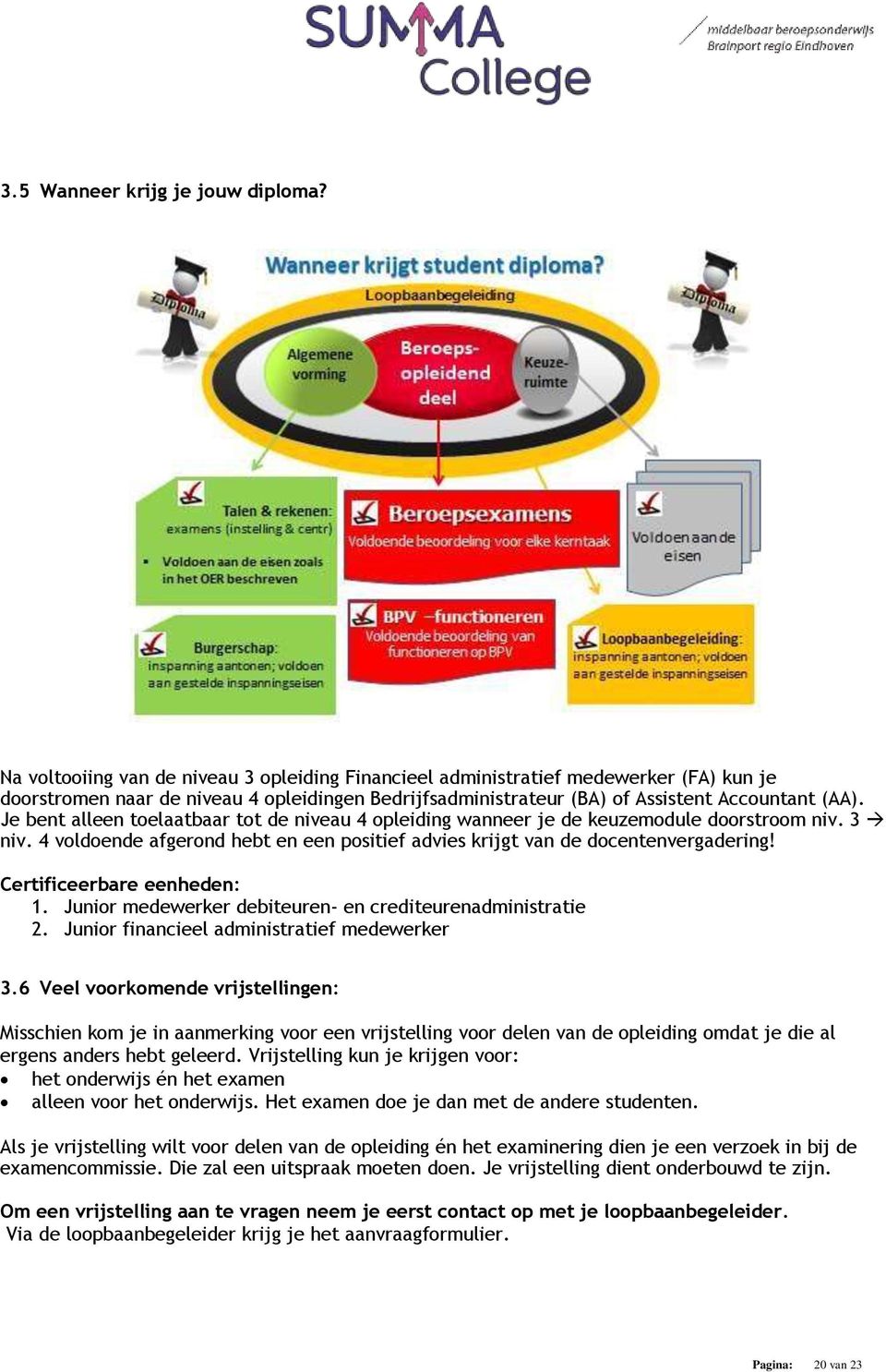 Je bent alleen toelaatbaar tot de niveau 4 opleiding wanneer je de keuzemodule doorstroom niv. 3 niv. 4 voldoende afgerond hebt en een positief advies krijgt van de docentenvergadering!