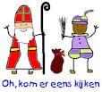 Samen een brief naar de Sint schrijven.