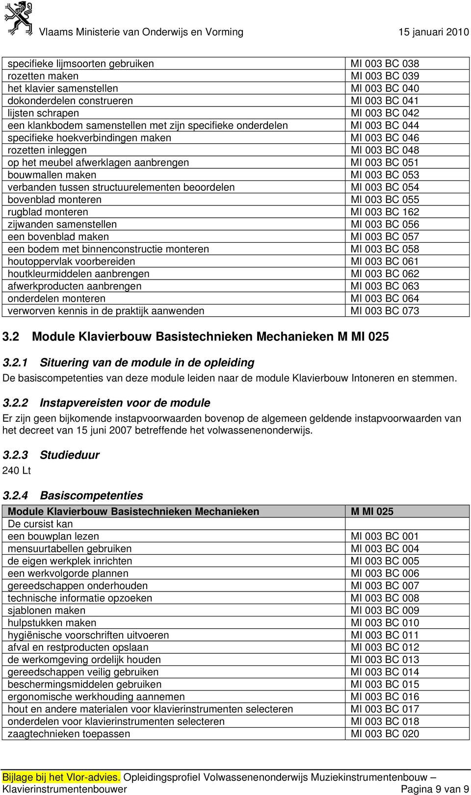 bouwmallen maken MI 003 BC 053 verbanden tussen structuurelementen beoordelen MI 003 BC 054 bovenblad monteren MI 003 BC 055 rugblad monteren MI 003 BC 162 zijwanden samenstellen MI 003 BC 056 een