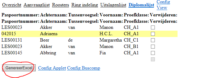 Versturen van de uitslagen Als de uitslagen bekend zijn kunnen deze verstuurd worden naar de KNHS.