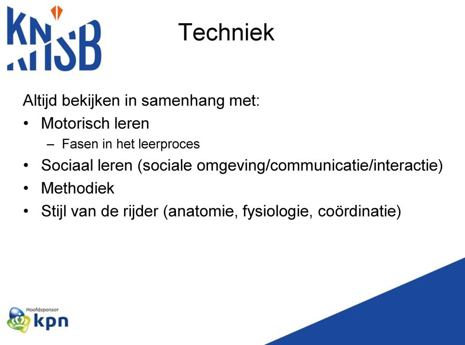 leren (sociale omgeving/communicatie/interactie)