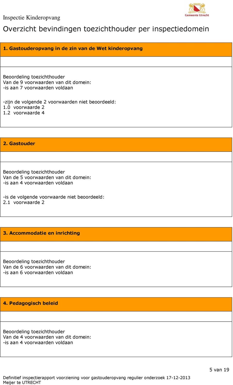 niet beoordeeld: 1.0 voorwaarde 2 1.2 voorwaarde 4 2.