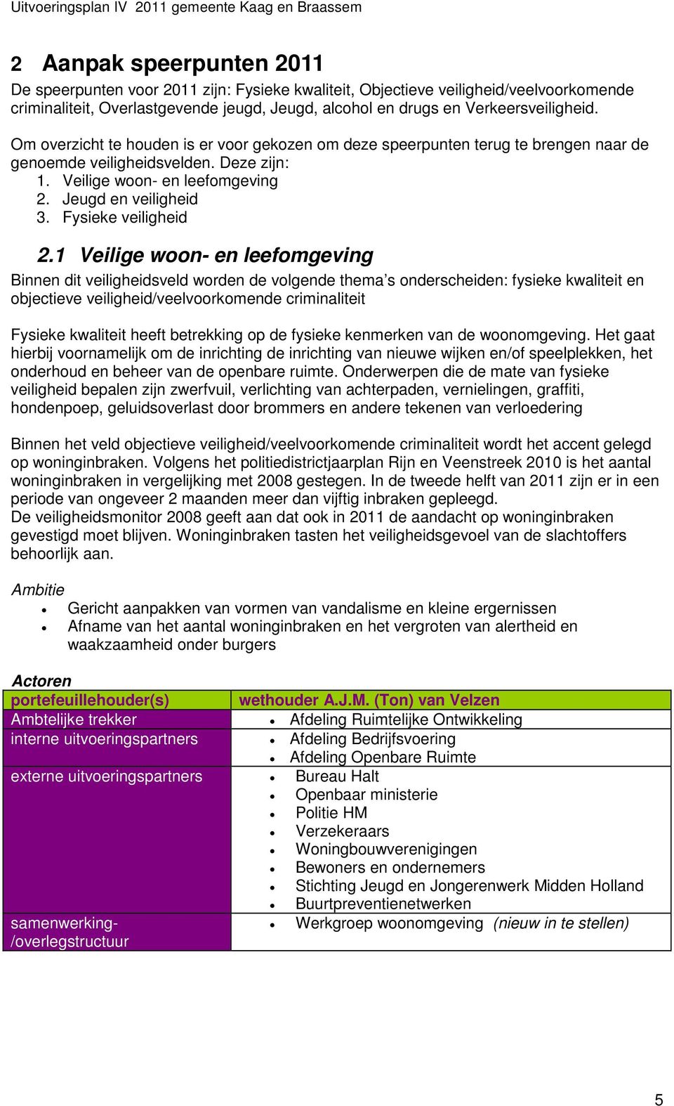 Fysieke veiligheid 2.