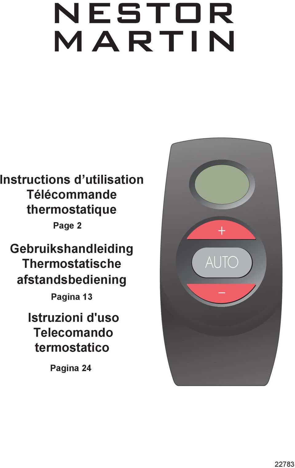 Thermostatische afstandsbediening Pagina 13 PM