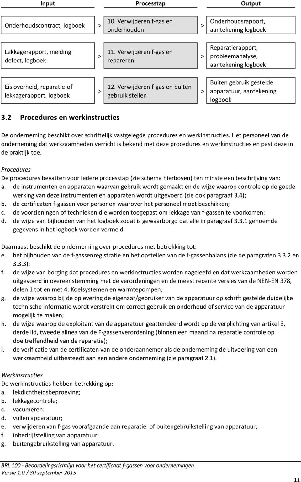 Verwijderen f-gas en buiten gebruik stellen > Buiten gebruik gestelde apparatuur, aantekening logboek 3.