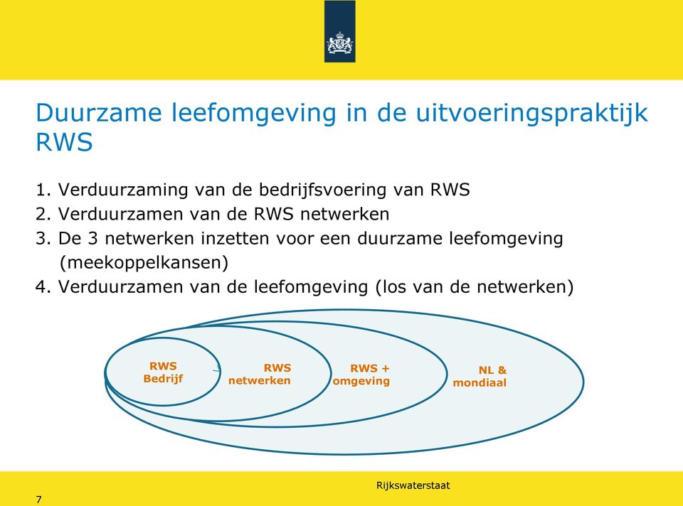 Verduurzamen van de RWS netwerken 3.