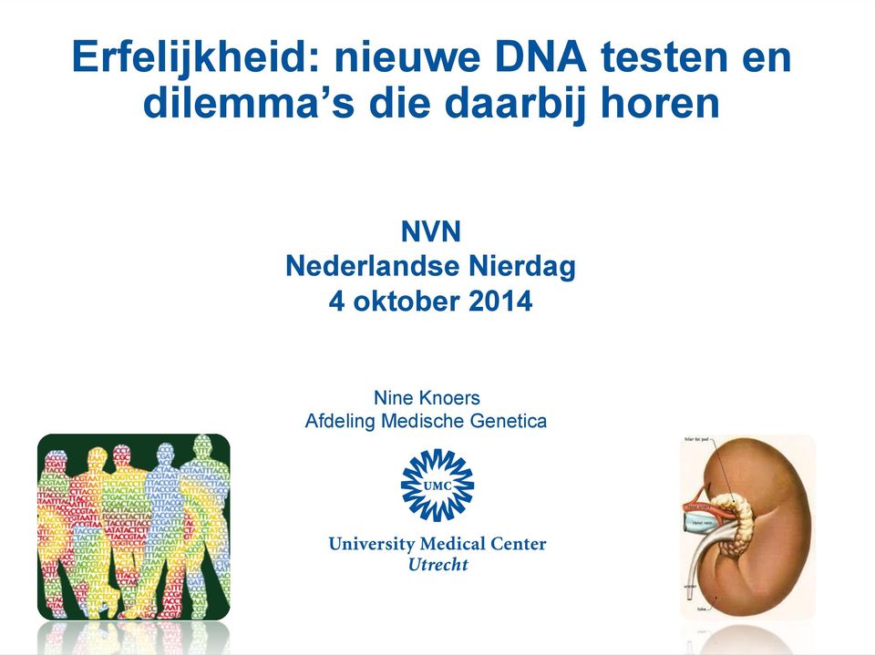 Nederlandse Nierdag 4 oktober 2014
