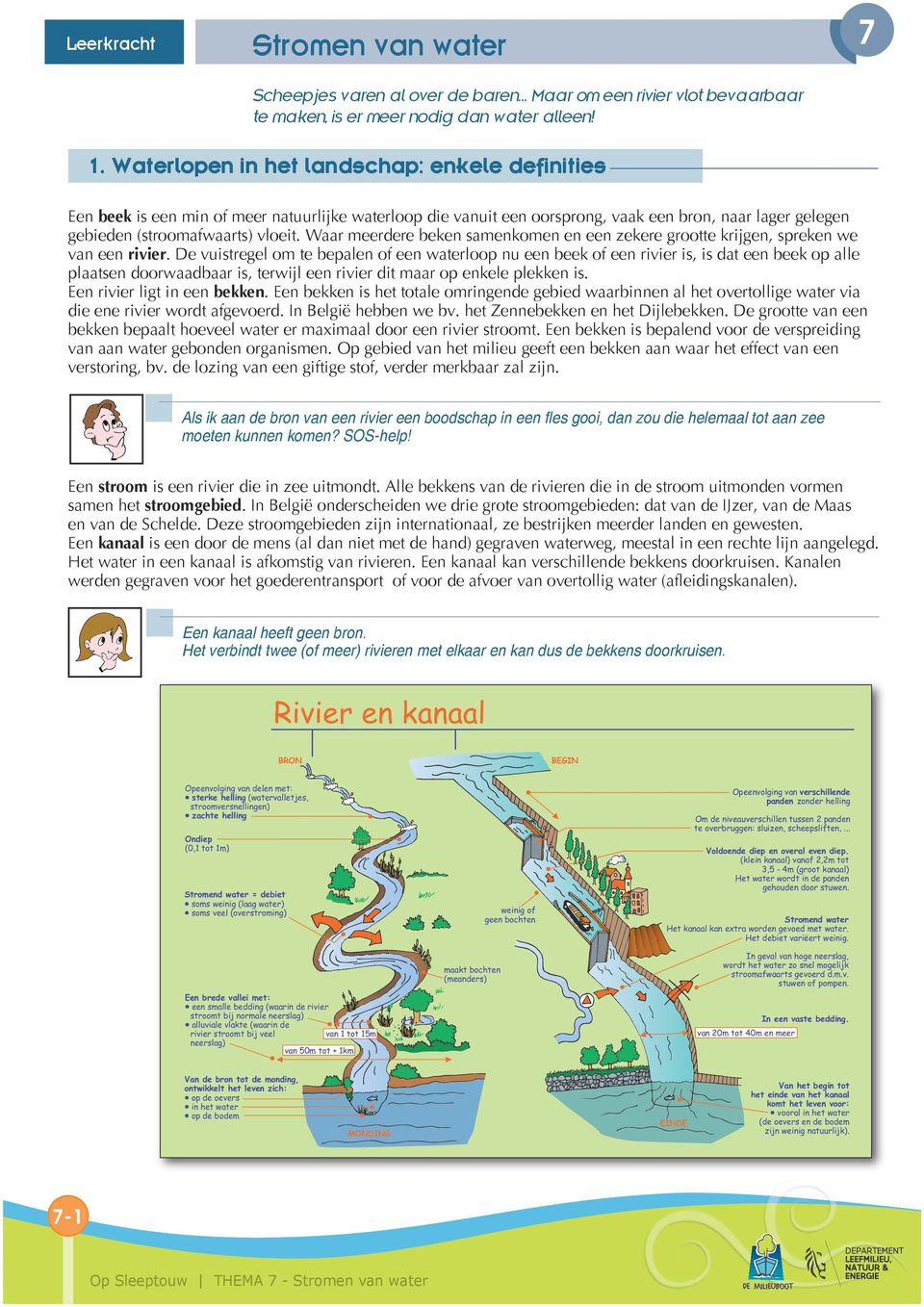 Waar meerdere beken samenkomen en een zekere grootte krijgen, spreken we van een rivier.