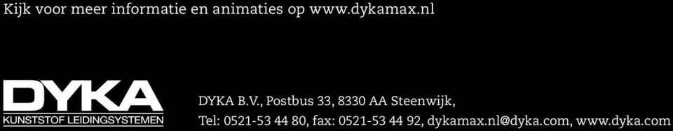 , Postbus 33, 8330 AA Steenwijk, Tel: