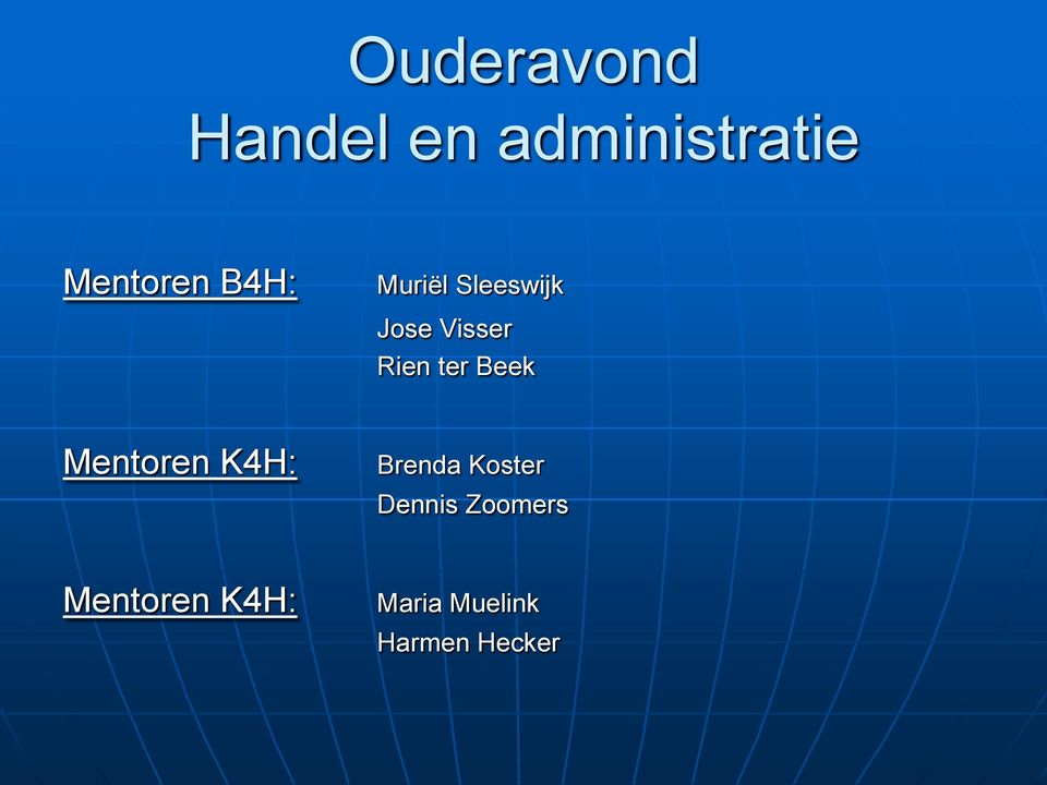 Beek Mentoren K4H: Brenda Koster Dennis