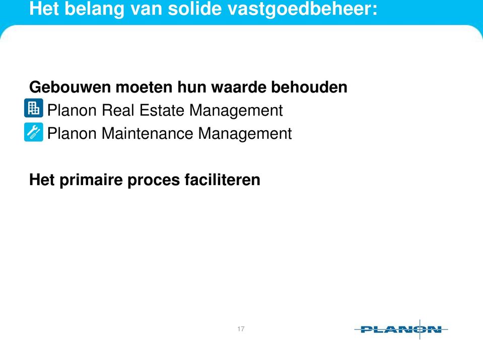 Planon Real Estate Management Planon