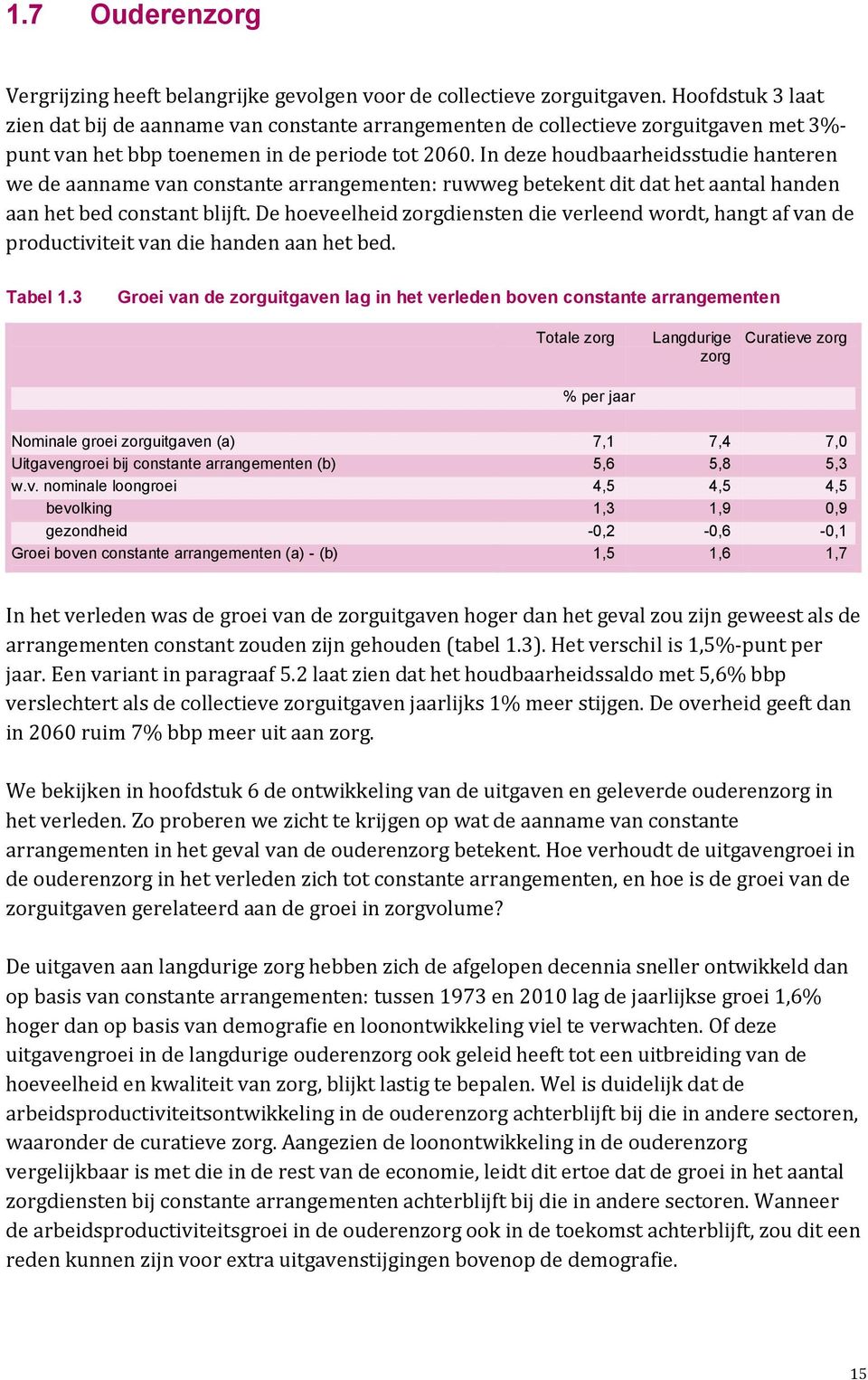 In deze houdbaarheidsstudie hanteren we de aanname van constante arrangementen: ruwweg betekent dit dat het aantal handen aan het bed constant blijft.