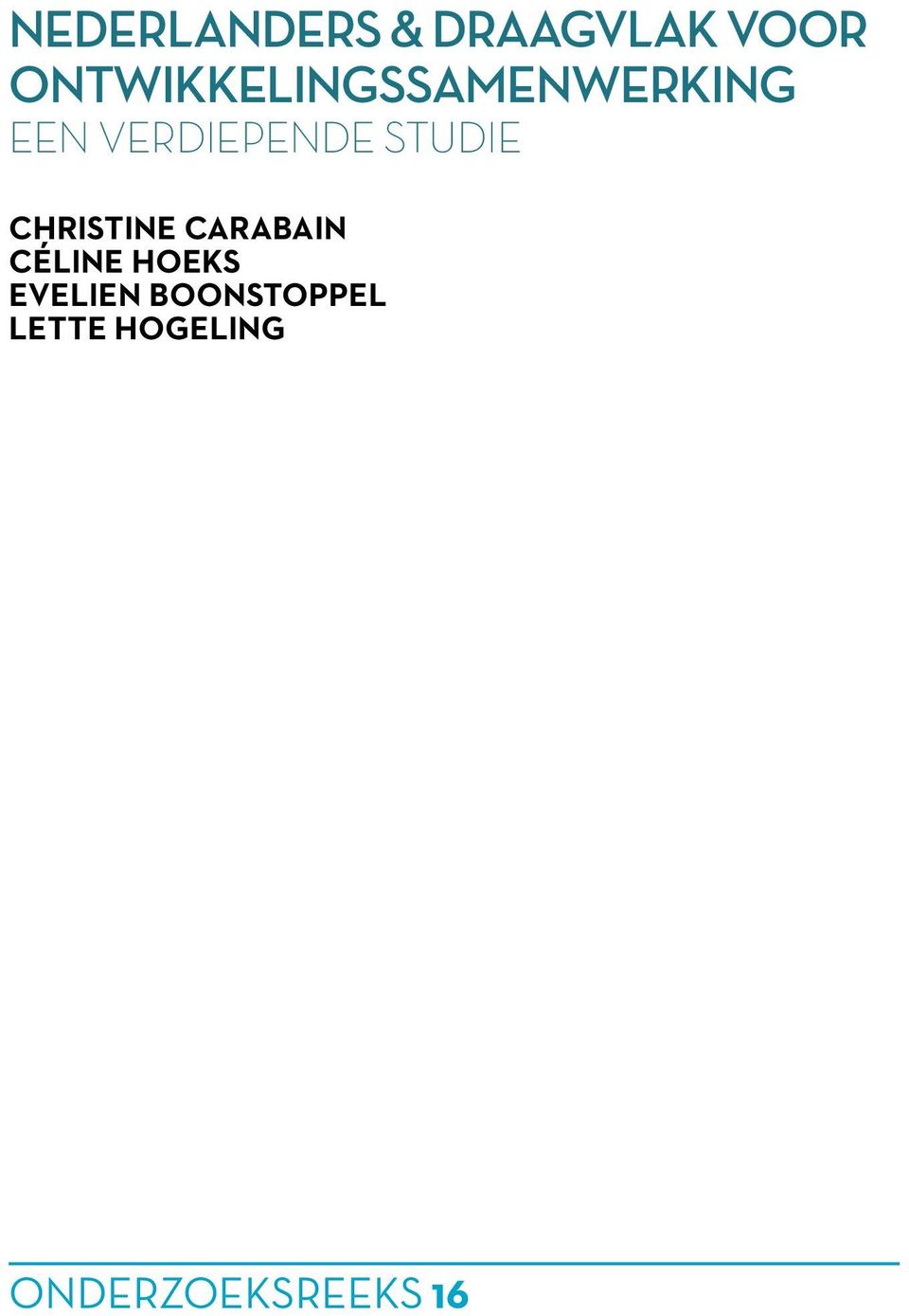 studie Christine Carabain Céline Hoeks