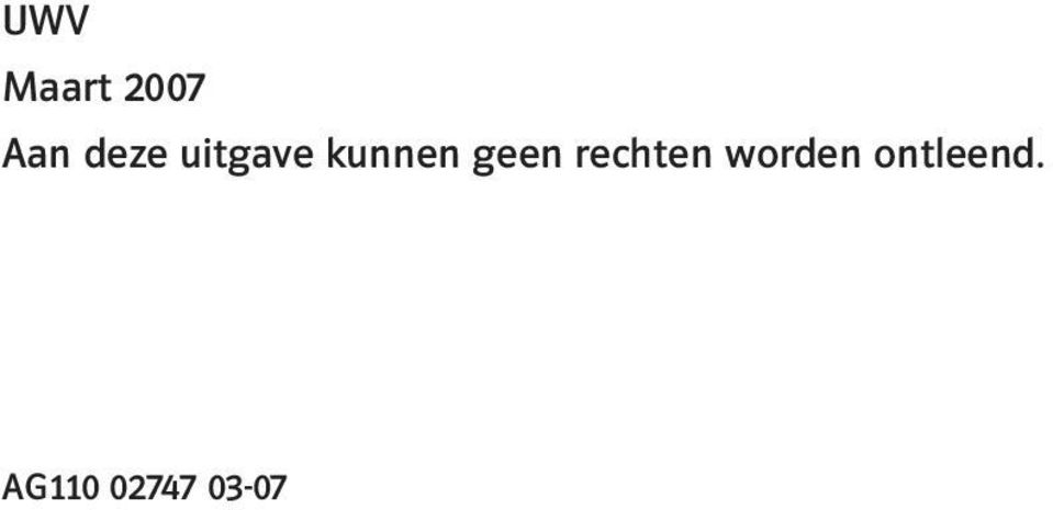 geen rechten worden